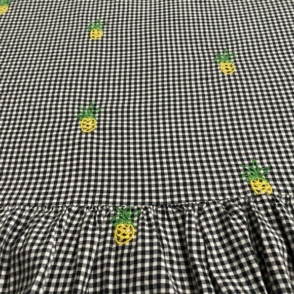 🍍Women’s Gingham Top Pineapple embroidered  Blouse 🍍. Size : M - Picture 4 of 13